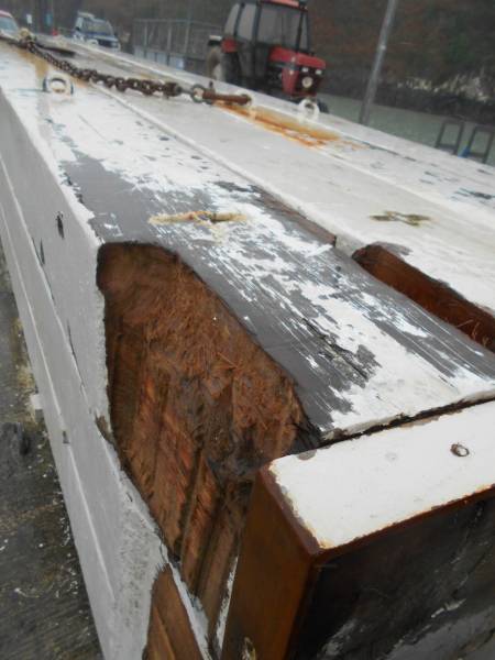 damaged boom on Cape Clear Island after great storm