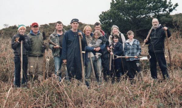 2103 Tree Planting Group on Cape Clear Island