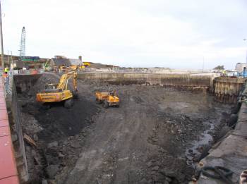 Excavation of dock Cape Clear Island